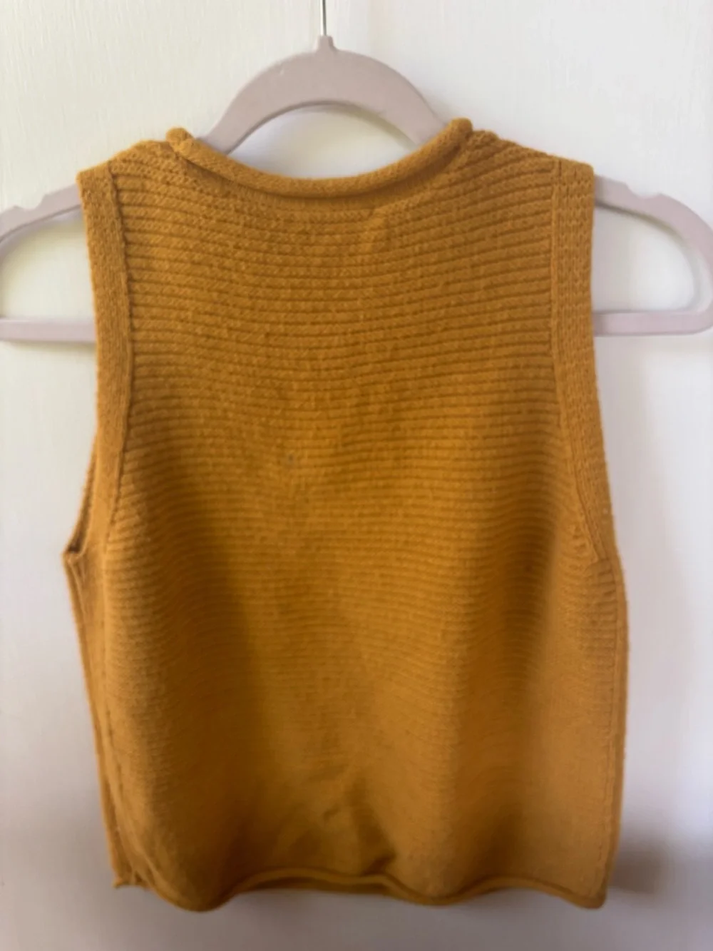 Madewell Ribbed Sleeveless Knit Tank in Mustard - Picture 3 of 3